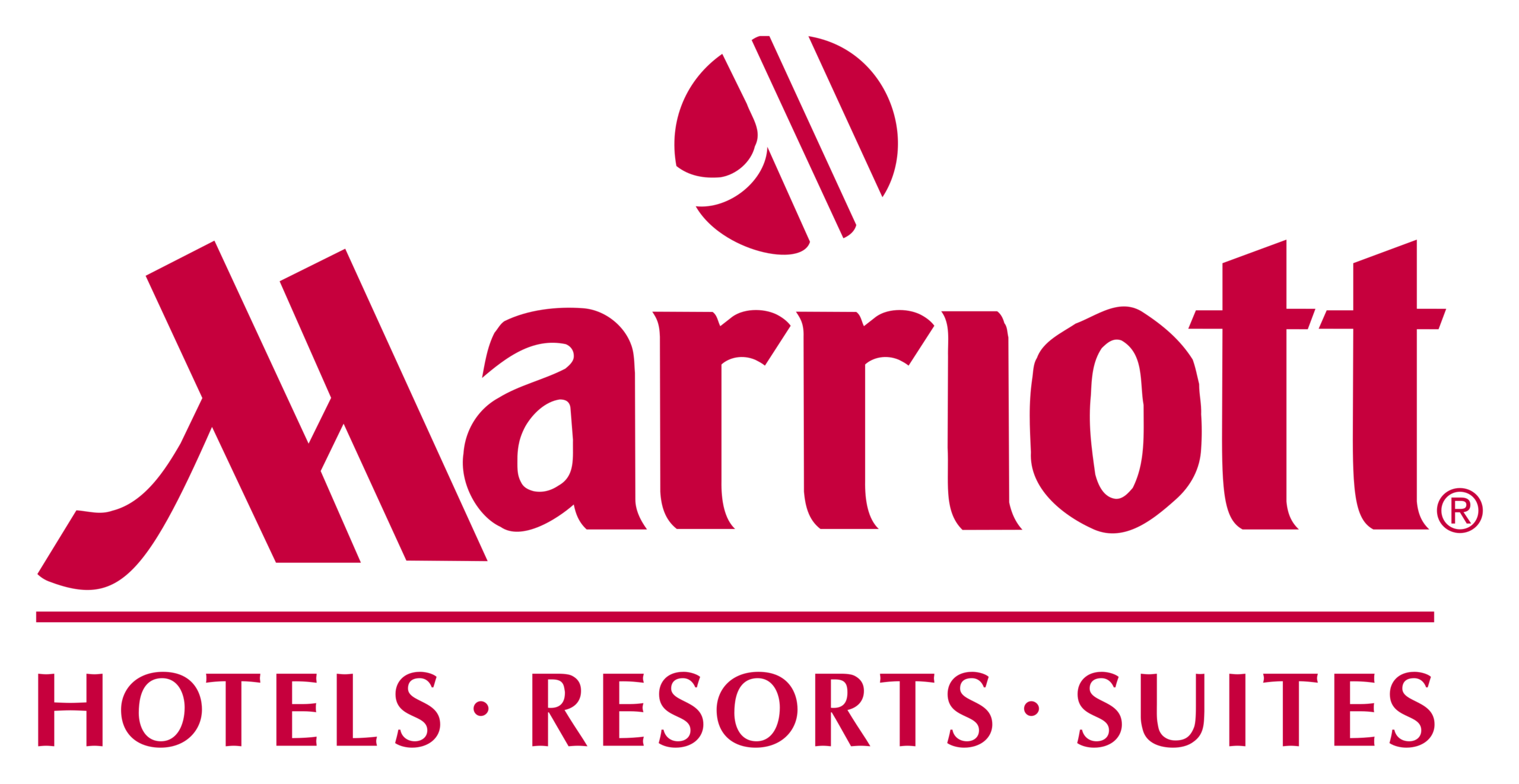 Logo de Marriott mostrado como sponsor relacionado con programas internacionales y experiencias laborales de Forever Experience.